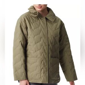 NWT Bass Outdoor Quilted Jacket Derp Lichen Green XS